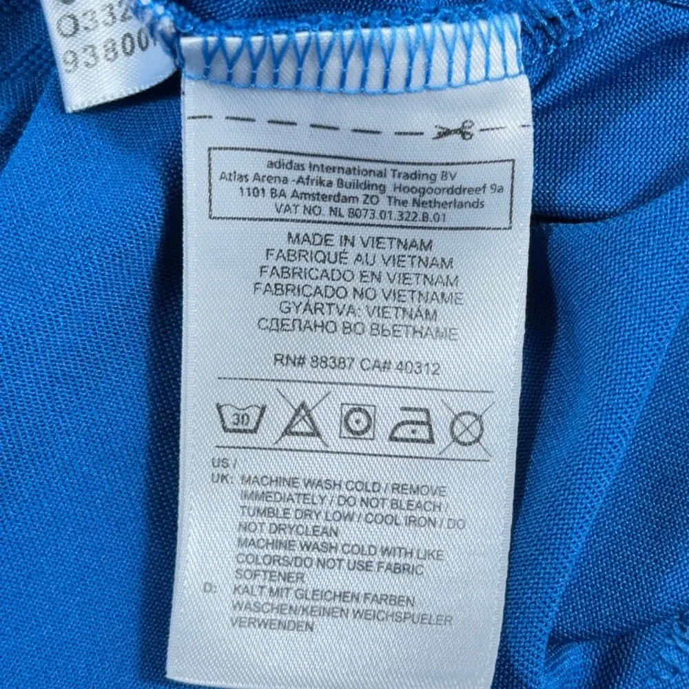Adidas Golf Mens XL Blue Quarter Zip Polo Shirt